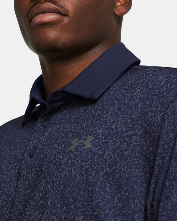 Men's UA Playoff 3.0 Coral Jacquard Polo in Blue image number 3